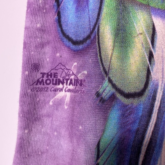 The Mountain Purple Tie Dye Mystical Dragonfly Tshirt Medium - Picture 2 of 4